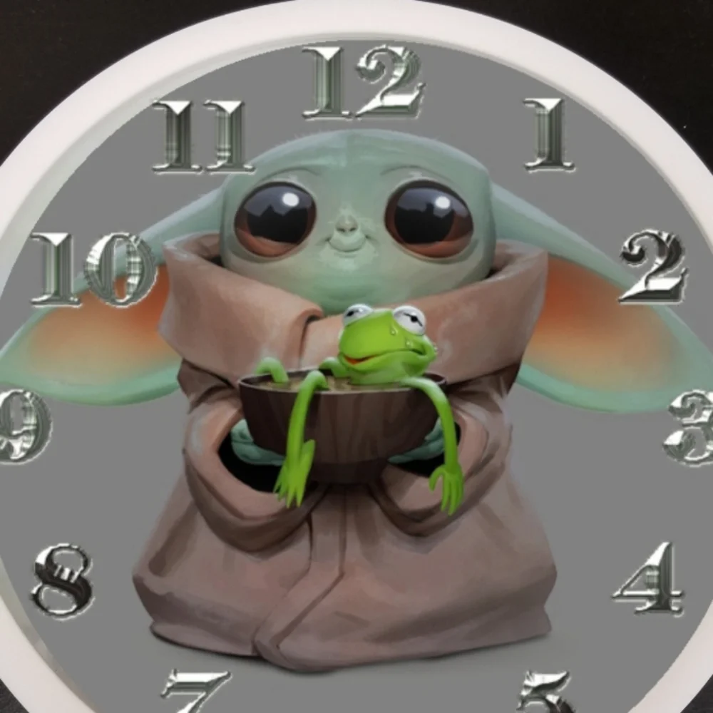 Baby yoda turns kermit the frog into hot soup